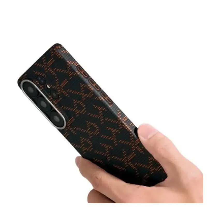 PITAKA Monogram Galaxy S26 Ultra MagSafe Case with Aaron Button PITAKA Monogram Galaxy S26 Ultra MagSafe Case with Aaron Button