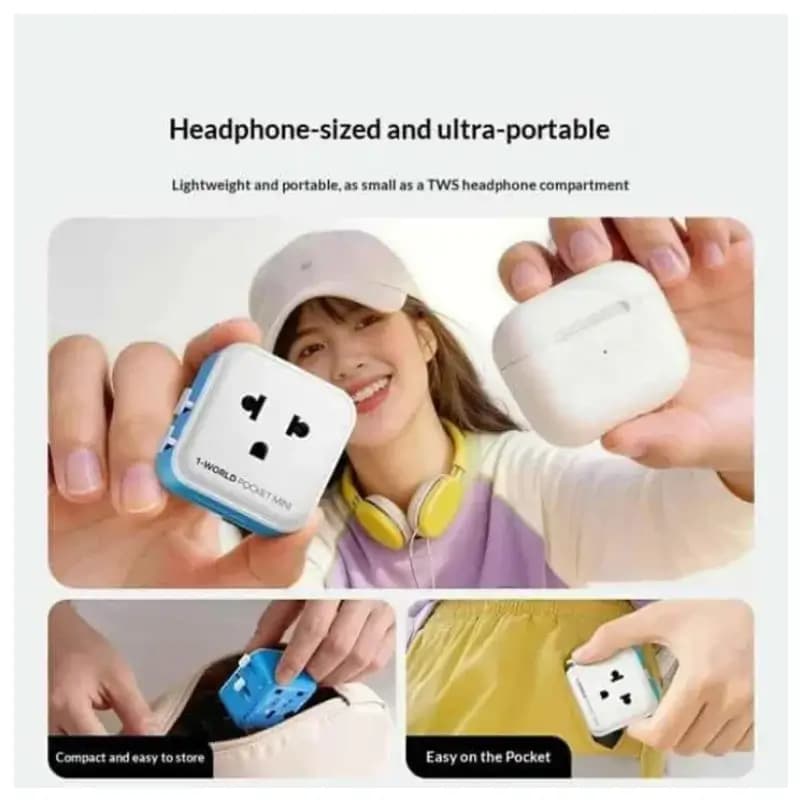 MOMAX UA37 1-World Pocket Mini Travel Charger Adapter with Fast Charging MOMAX UA37 1-World Pocket Mini Travel Charger Adapter with Fast Charging