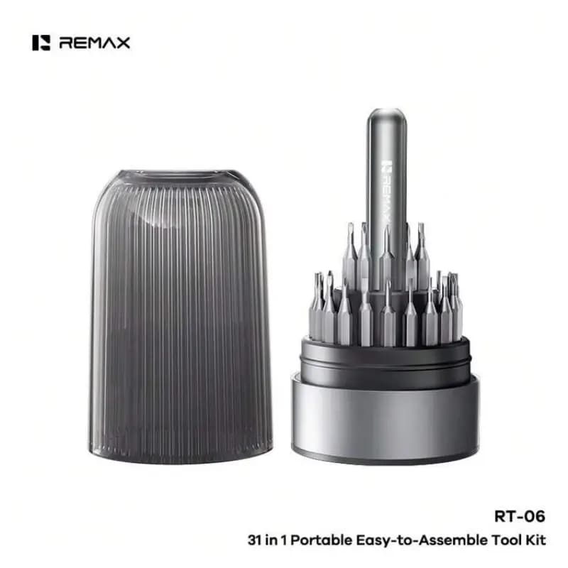 REMAX RT-06 31-in-1 Multi-Function Repair Tool Kit with Magnetic Screwdriver & Anti-Slip Handle REMAX RT-06 31-in-1 Multi-Function Repair Tool Kit with Magnetic Screwdriver & Anti-Slip Handle