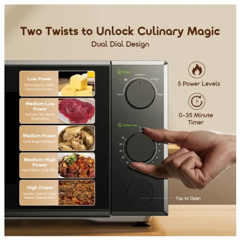 Oraimo InfiWave Lite OMO-221A 20L Low Noise Microwave Oven for Easy Cooking Oraimo InfiWave Lite OMO-221A 20L Low Noise Microwave Oven for Easy Cooking