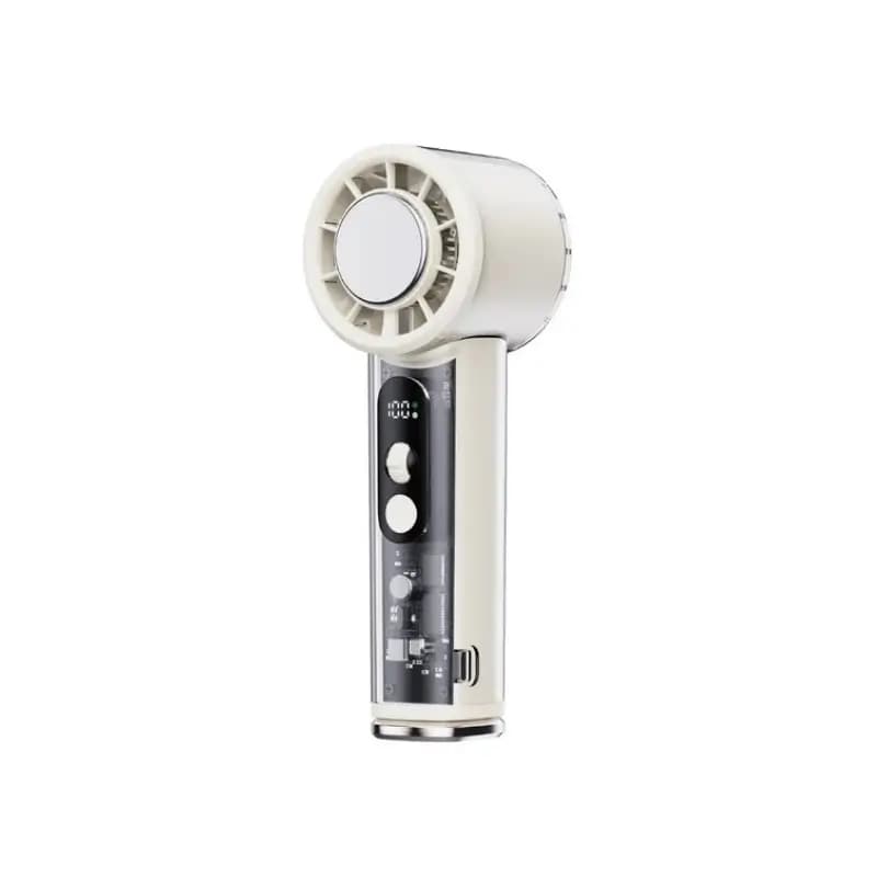 WiWU FS019 Ice Engine Turbo Handheld Fan with LED Display and USB-C Charging WiWU FS019 Ice Engine Turbo Handheld Fan with LED Display and USB-C Charging