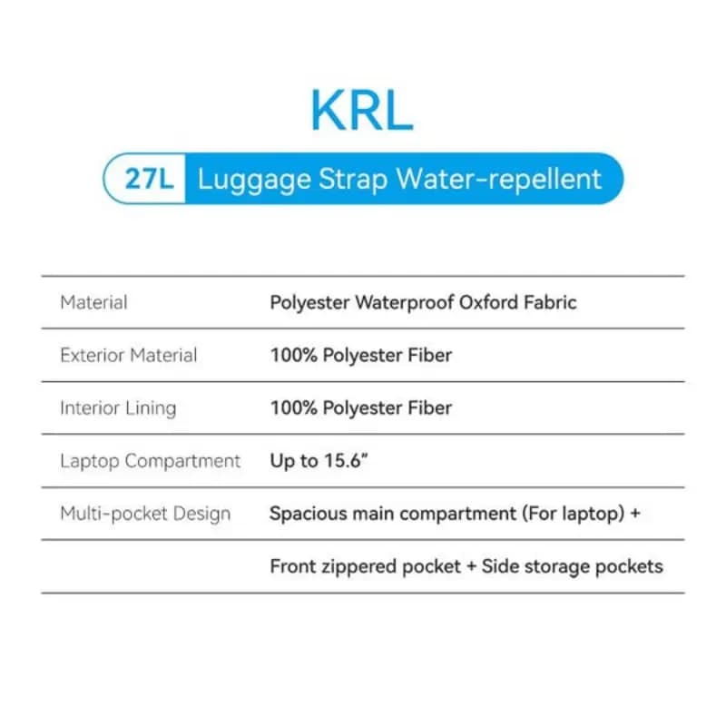 Vention KRLB0 Water-Repellent Laptop Backpack Black Vention KRLB0 Water-Repellent Laptop Backpack Black