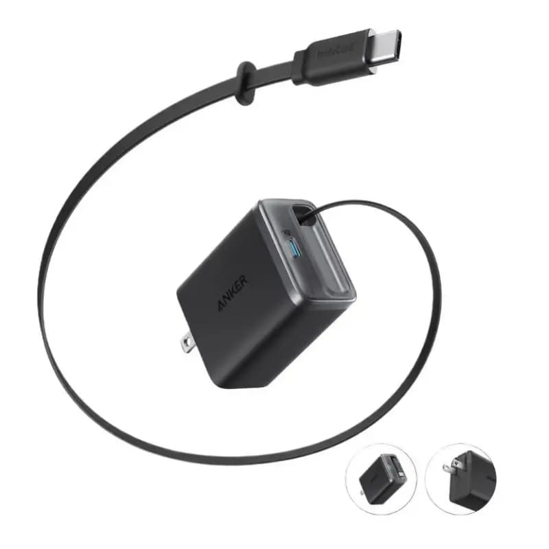 Anker Nano 35W PD Fast Charger with Retractable USB-C Cable Anker Nano 35W PD Fast Charger with Retractable USB-C Cable