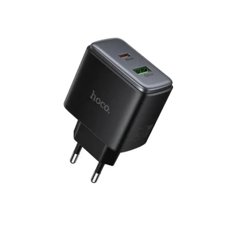 Hoco C158A 45W PD Wall Charger – Dual Port Fast Charging Set with USB-C Cable Hoco C158A 45W PD Wall Charger – Dual Port Fast Charging Set with USB-C Cable