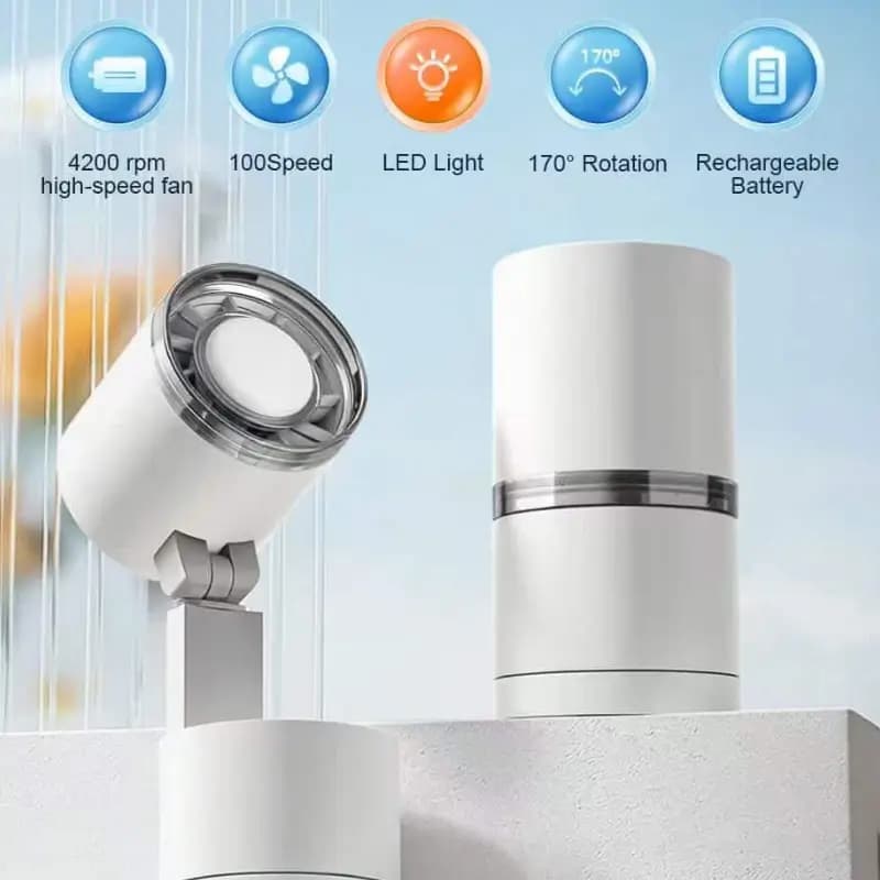 FEELWOW FW-8 Portable Lamp Fan 12000mAh Rechargeable FEELWOW FW-8 Portable Lamp Fan 12000mAh Rechargeable