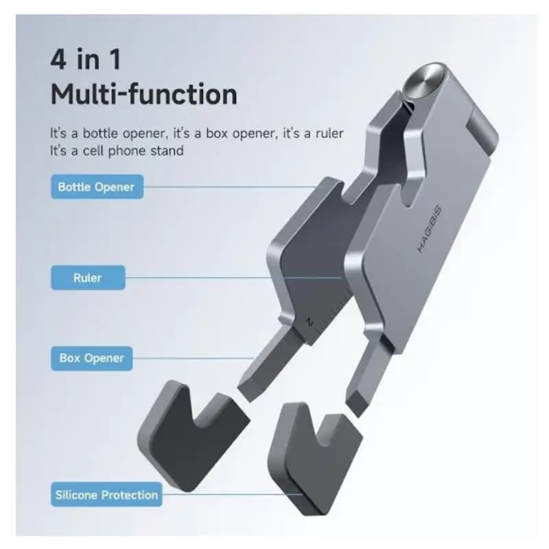 Hagibis ZZ5 4-in-1 Foldable Aluminum Phone Stand with 240° Adjustable View Hagibis ZZ5 4-in-1 Foldable Aluminum Phone Stand with 240° Adjustable View