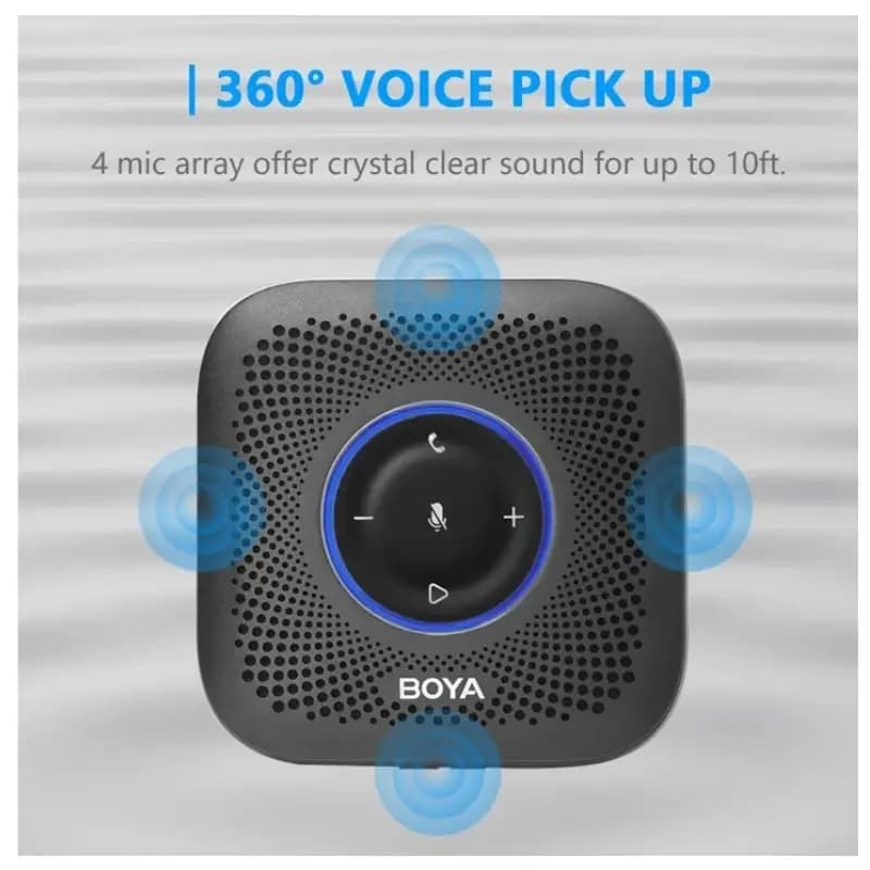 Boya Blobby Pro Bluetooth Conference Speaker Microphone, 16-Hour Battery Boya Blobby Pro Bluetooth Conference Speaker Microphone, 16-Hour Battery