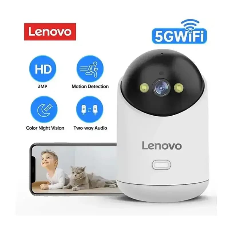 Lenovo C35 3MP Pan & Tilt WiFi Security Camera with AI Motion Tracking Lenovo C35 3MP Pan & Tilt WiFi Security Camera with AI Motion Tracking