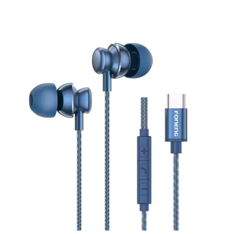 Foneng T67 USB Type-C In-Ear Earphone with Heavy Bass and Built-in Mic Foneng T67 USB Type-C In-Ear Earphone with Heavy Bass and Built-in Mic