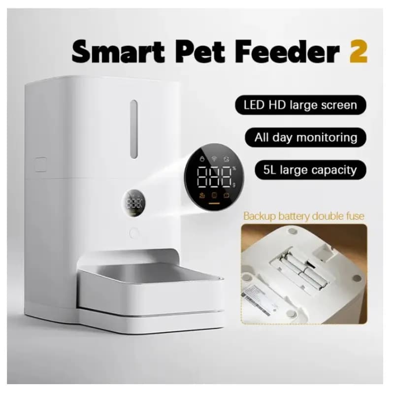 Xiaomi Mijia Smart Pet Feeder 2 5L Automatic Dispenser with App Control Xiaomi Mijia Smart Pet Feeder 2 5L Automatic Dispenser with App Control