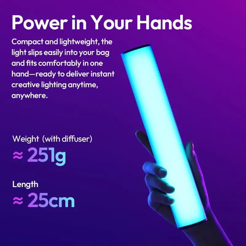 Ulanzi B15RGB Magnetic RGB Light Wand with CRI 97 and 3300mAh Battery Ulanzi B15RGB Magnetic RGB Light Wand with CRI 97 and 3300mAh Battery