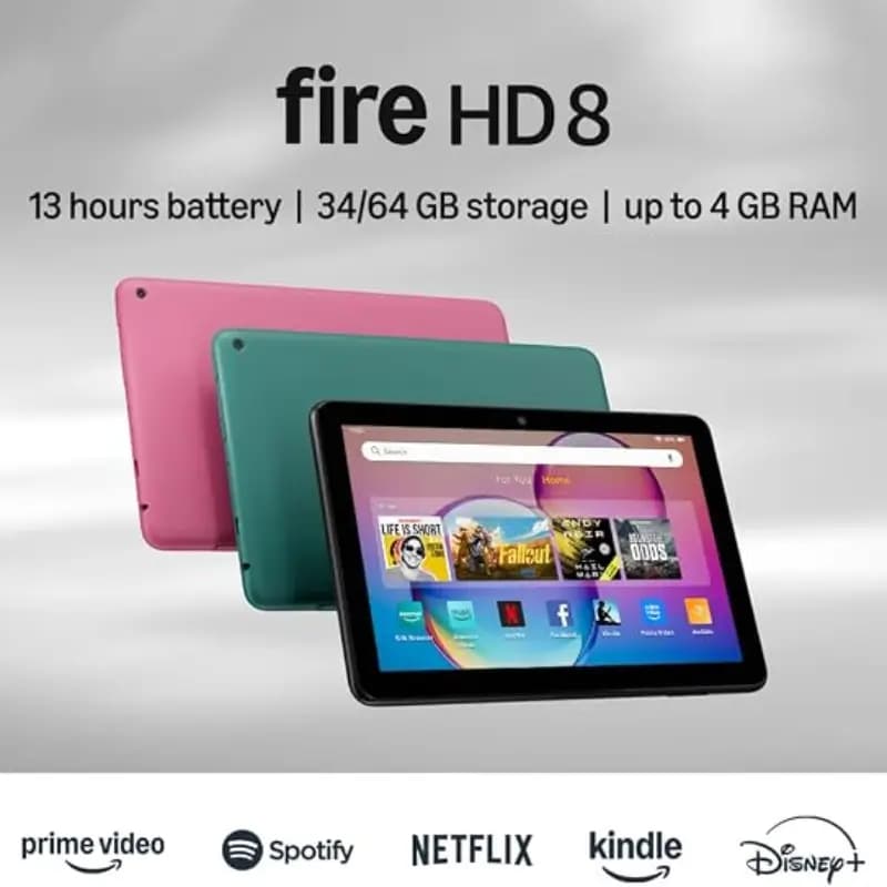 Amazon Fire HD 8 Tablet 2024 Black 8" HD Display Amazon Fire HD 8 Tablet 2024 Black 8" HD Display