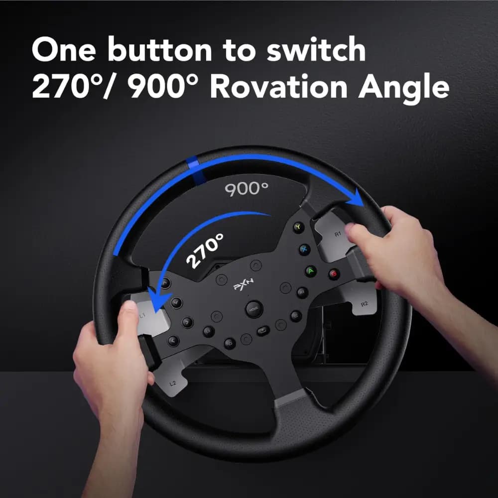 PXN V99 EU Dual-Motor FFB Racing Wheel with Pedals and Shifter PXN V99 EU Dual-Motor FFB Racing Wheel with Pedals and Shifter