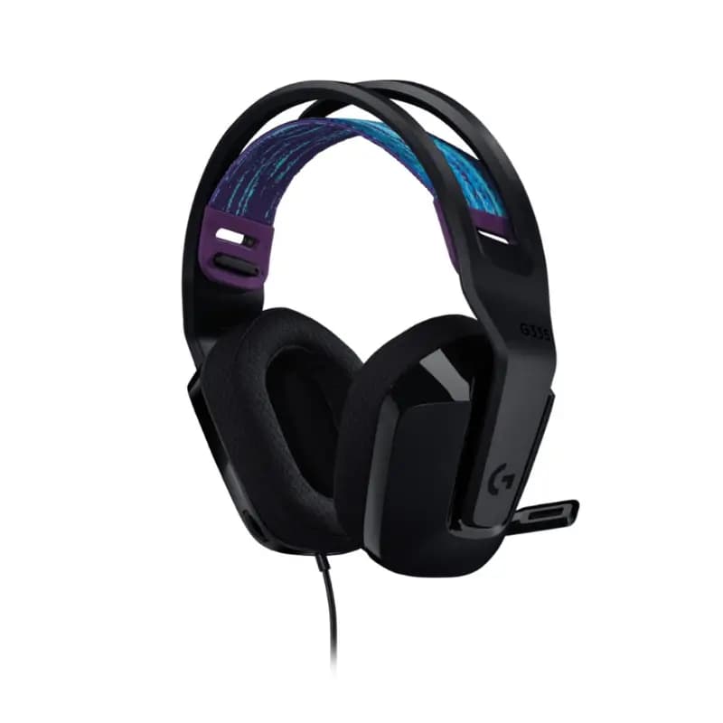 Logitech G335 Wired Gaming Headset – Lightweight Design & Flip-to-Mute Mic