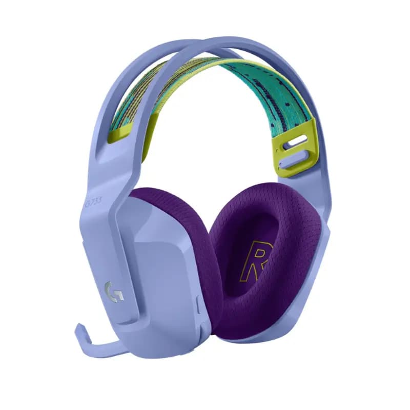 Logitech G733 LIGHTSPEED Wireless RGB Gaming Headset with Blue VO!CE Mic