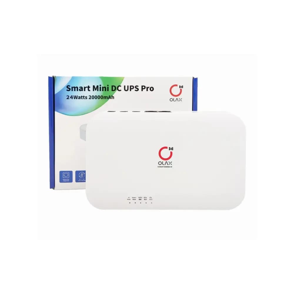 Olax D8 Pro 24W 20000mAh Smart Mini DC UPS Pro Olax D8 Pro 24W 20000mAh Smart Mini DC UPS Pro