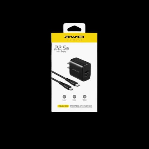 Awei PD85i-US 22.5W Fast Charger Set