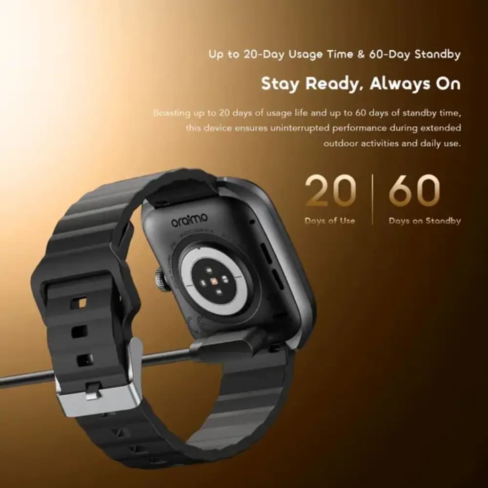 Oraimo Watch Nova 2 AMOLED Smart Watch With IP68 Waterproofing Oraimo Watch Nova 2 AMOLED Smart Watch With IP68 Waterproofing