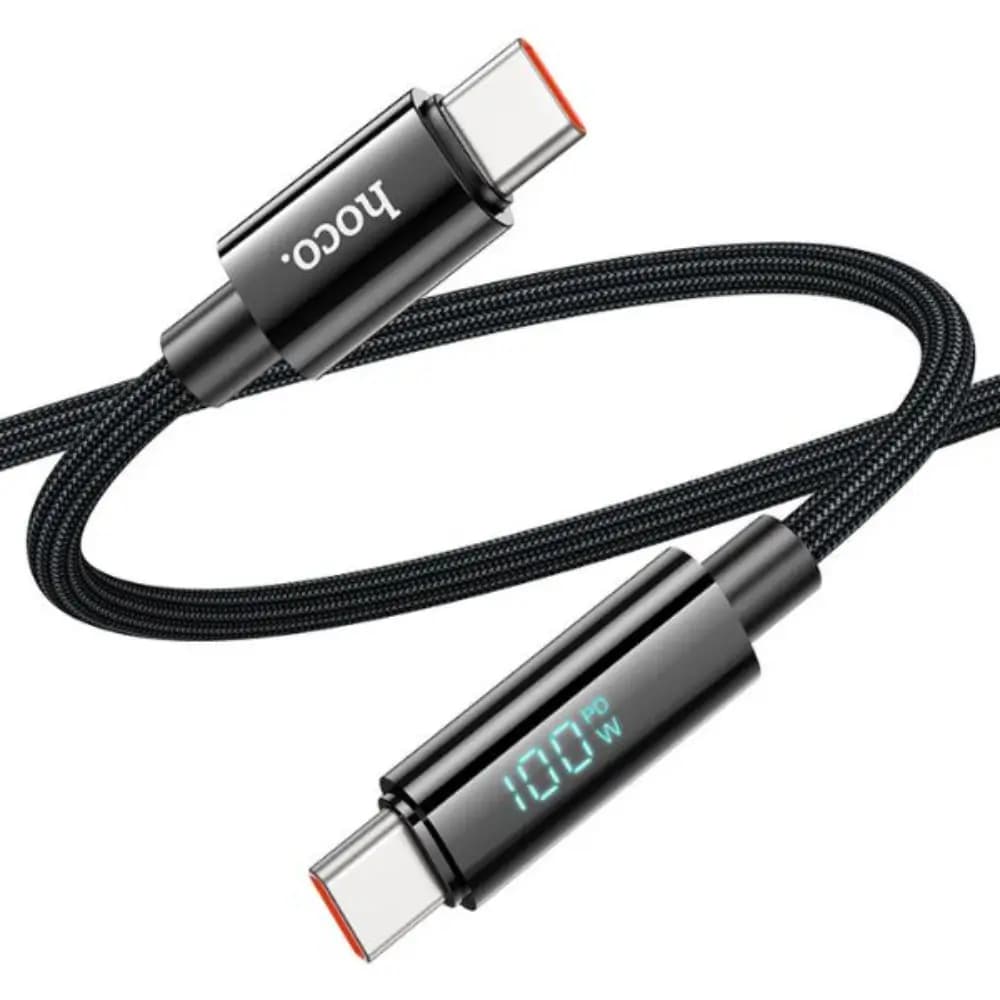 Hoco U125 100W Type-C to Type-C Fast Charging Cable Hoco U125 100W Type-C to Type-C Fast Charging Cable