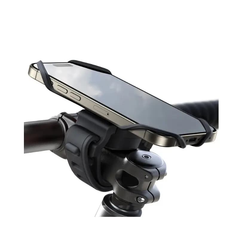 360° rotating phone holder mounted on bicycle handlebar 360° rotating phone holder mounted on bicycle handlebar