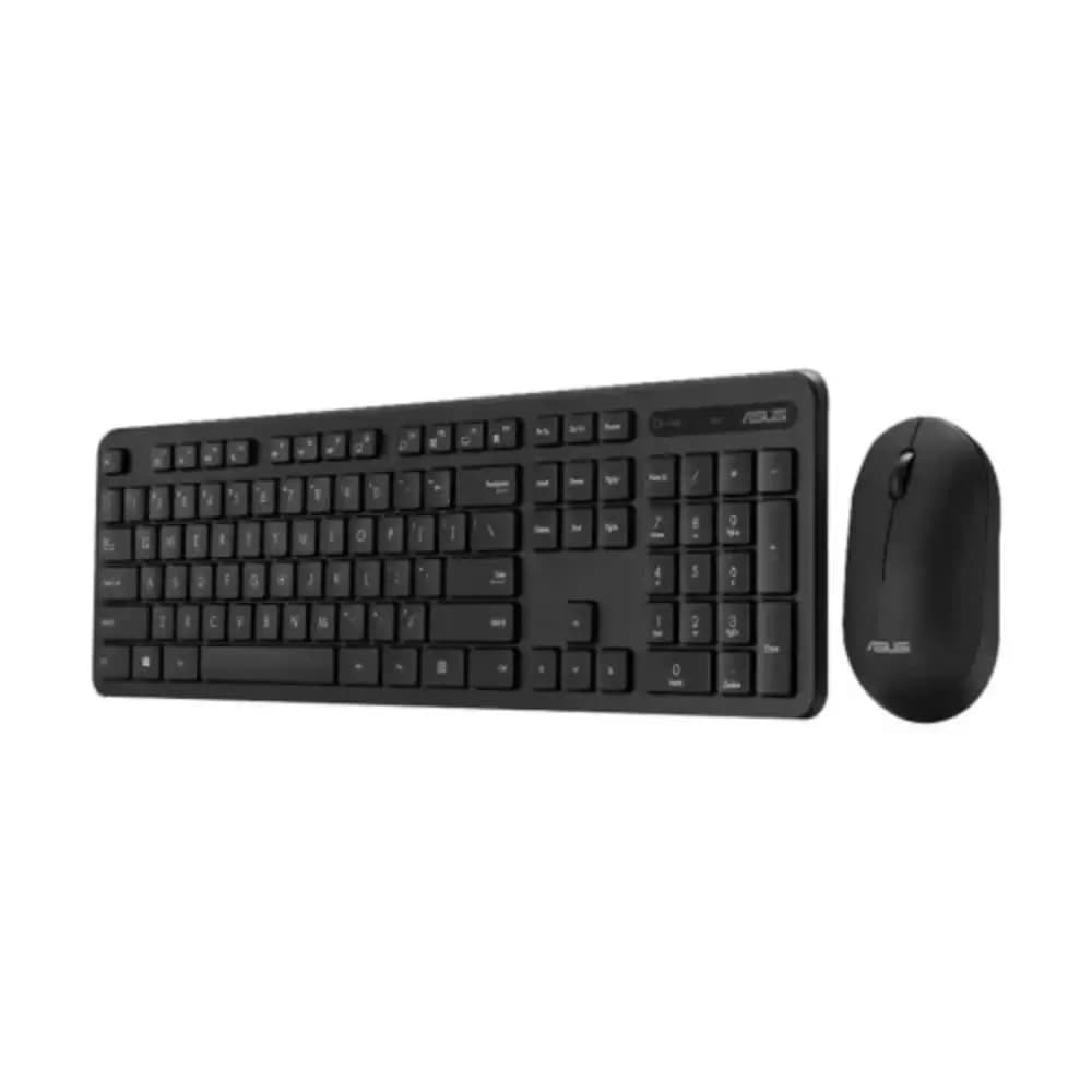 Asus CW100 wireless keyboard and mouse combo front view Asus CW100 wireless keyboard and mouse combo front view