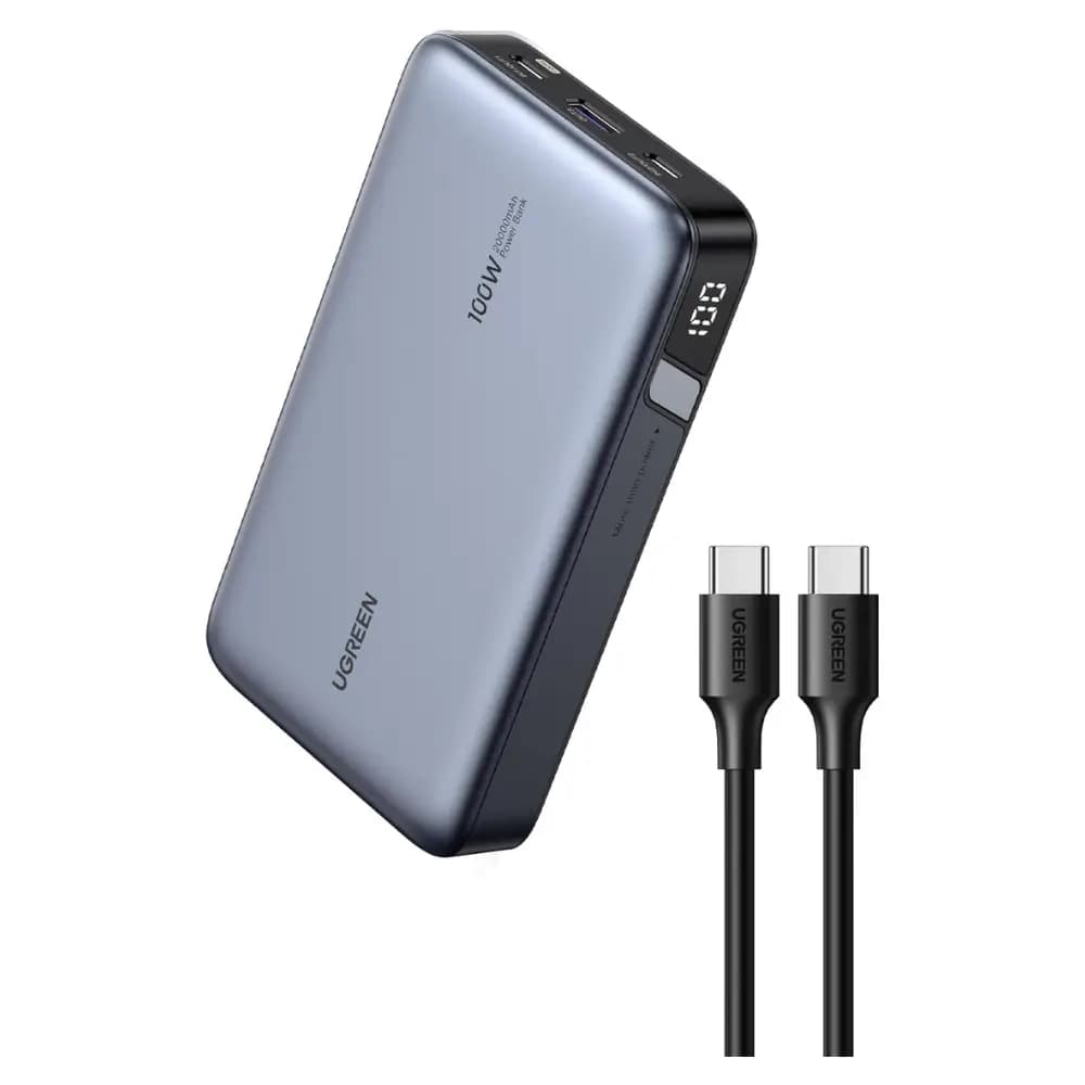 UGREEN Nexode 100W 20000mAh power bank front view UGREEN Nexode 100W 20000mAh power bank front view