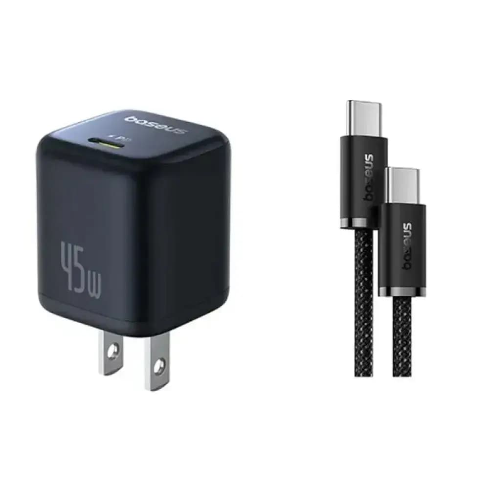 Baseus PicoGo charger USB-C port close-up Baseus PicoGo charger USB-C port close-up