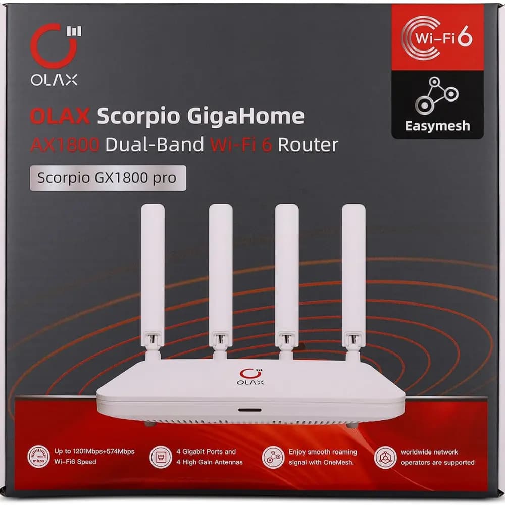 OLAX Scorpio AX1800 Dual-Band Wi-Fi 6 Router