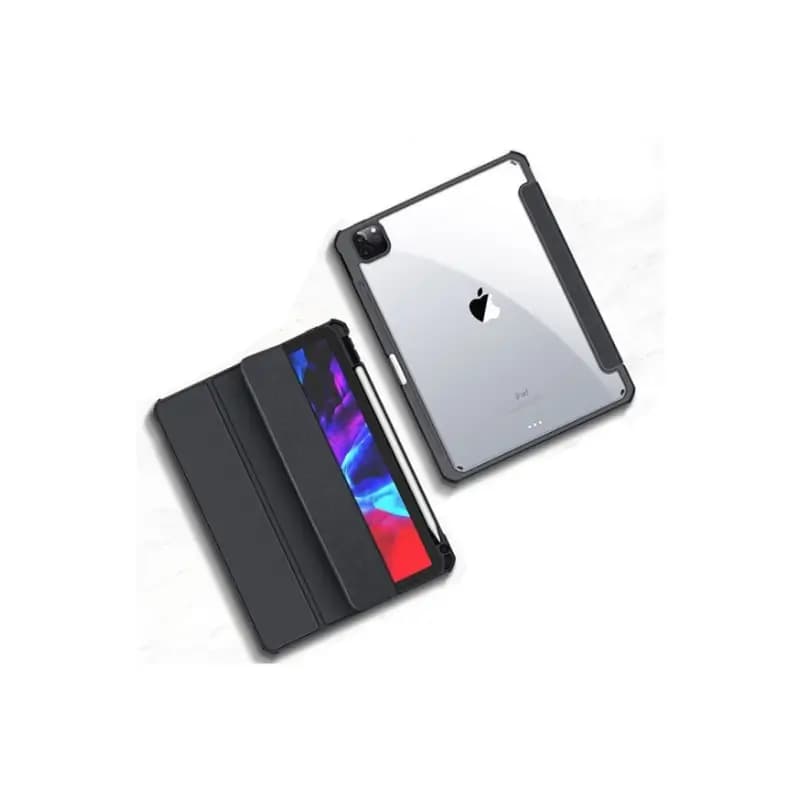 Close-up of magnetic frame on Xundd iPad flip case