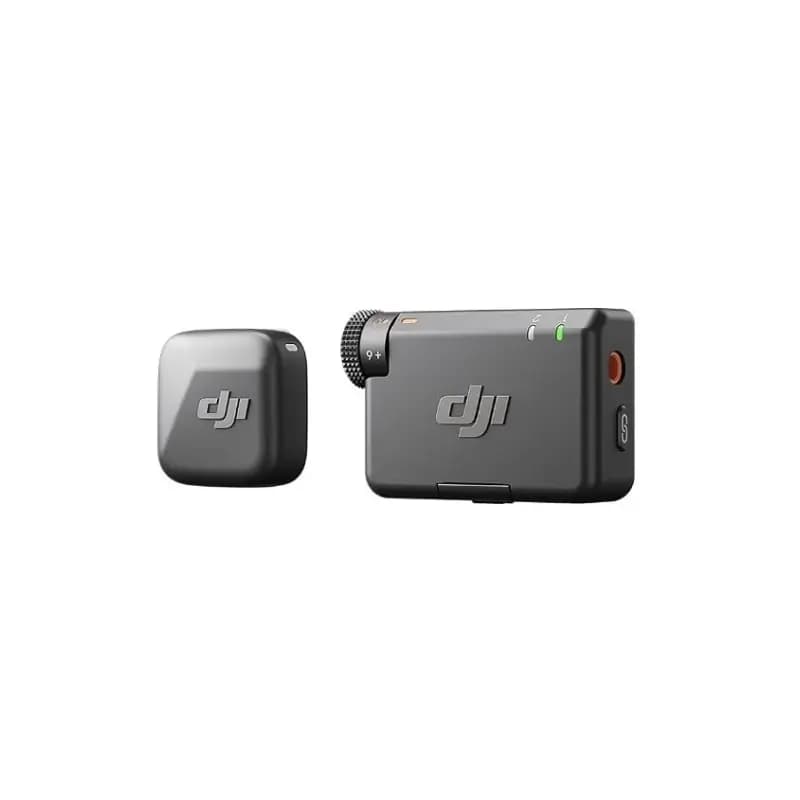 Two DJI Mic Mini 2 transmitters clipped onto clothing