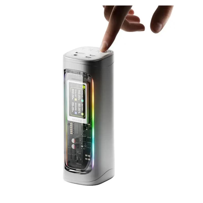 Two 140W USB-C PD 3.1 ports on the Sharge Shargeek 300 power bank