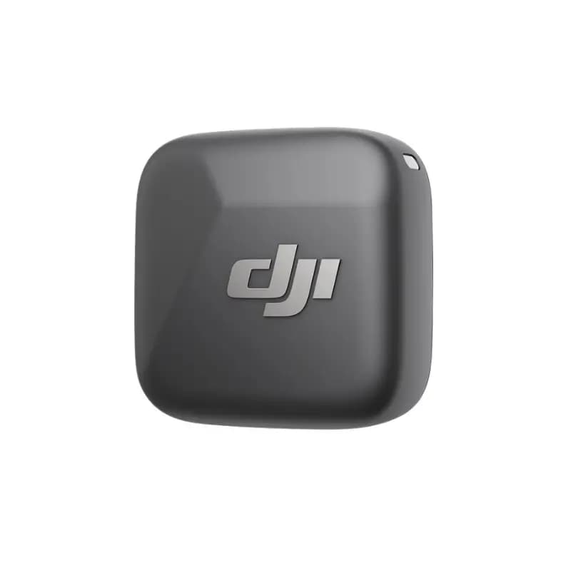DJI Mic Mini Wireless Microphone Transmitter (Infinity Black) DJI Mic Mini transmitter and receiver charging case open