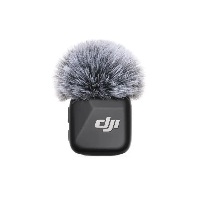 DJI Mic Mini Transmitter in Infinity Black on white background DJI Mic Mini Transmitter in Infinity Black on white background