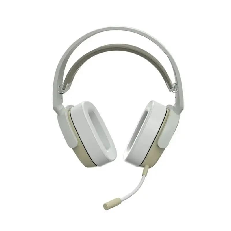AJAZZ AHM09 MAX tri-mode wireless gaming headphone in front view AJAZZ AHM09 MAX tri-mode wireless gaming headphone in front view