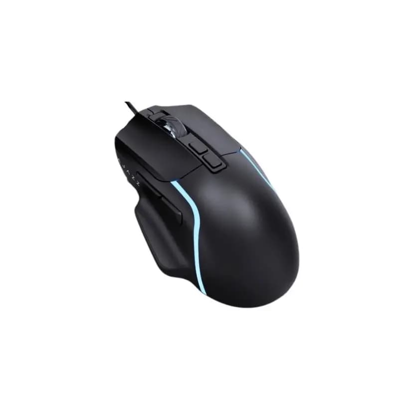 AJAZZ AJ039 V2 wired gaming mouse front view with RGB lighting