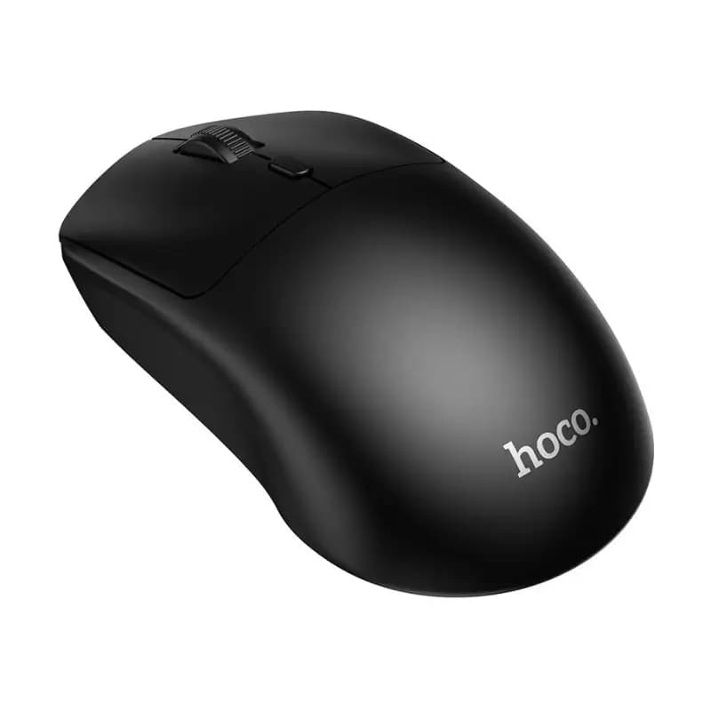 Hoco GM42 Platino Wireless Mouse With 2.4G Connectivity Hoco GM42 Platino wireless mouse front view on white background