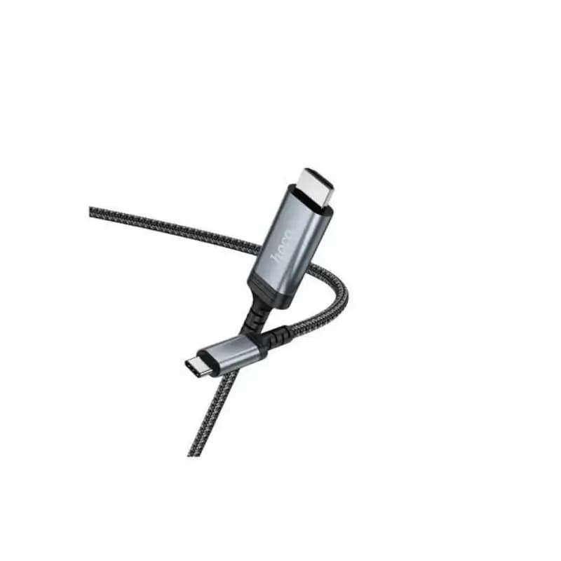 HOCO UA43 USB-C to HDMI Cable with 4K Video Output HOCO UA43 cable mirroring a USB-C device screen to a TV in 4K