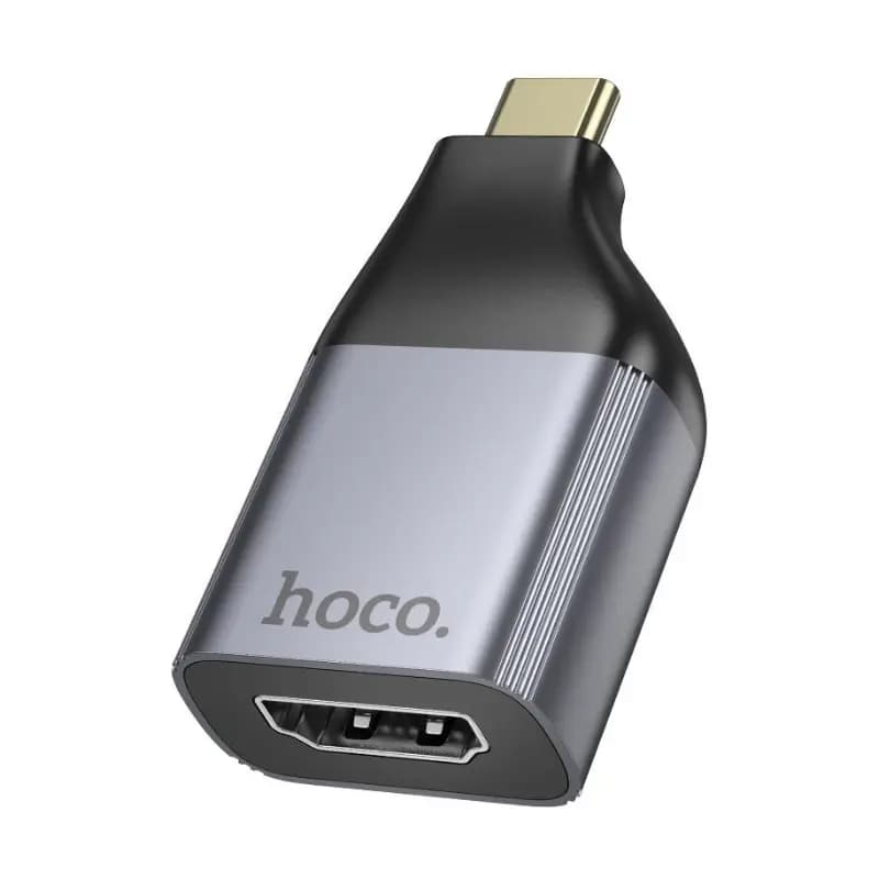 Hoco UA33 Type-C to HDTV Adapter, 4K 30Hz Hoco UA33 Type-C to HDTV adapter front view on white background