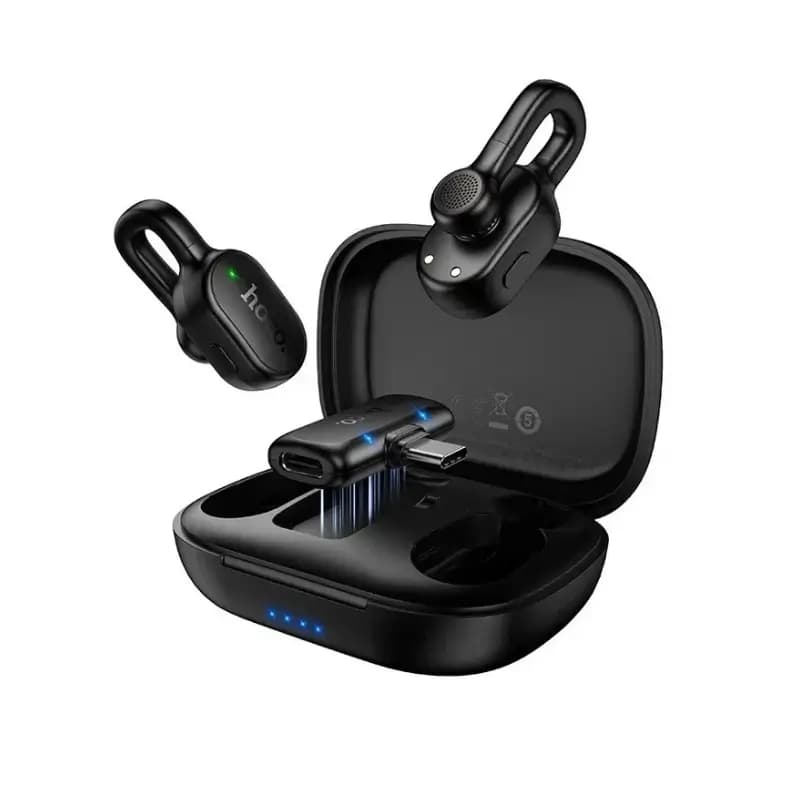 HOCO L27 dual wireless lavalier microphone with charging case