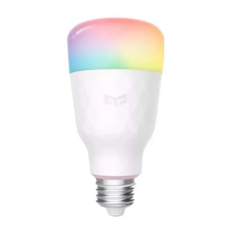Yeelight YLDP005 8W WiFi Smart Bulb with RGBW Color Yeelight YLDP005 smart bulb glowing in RGBW colors