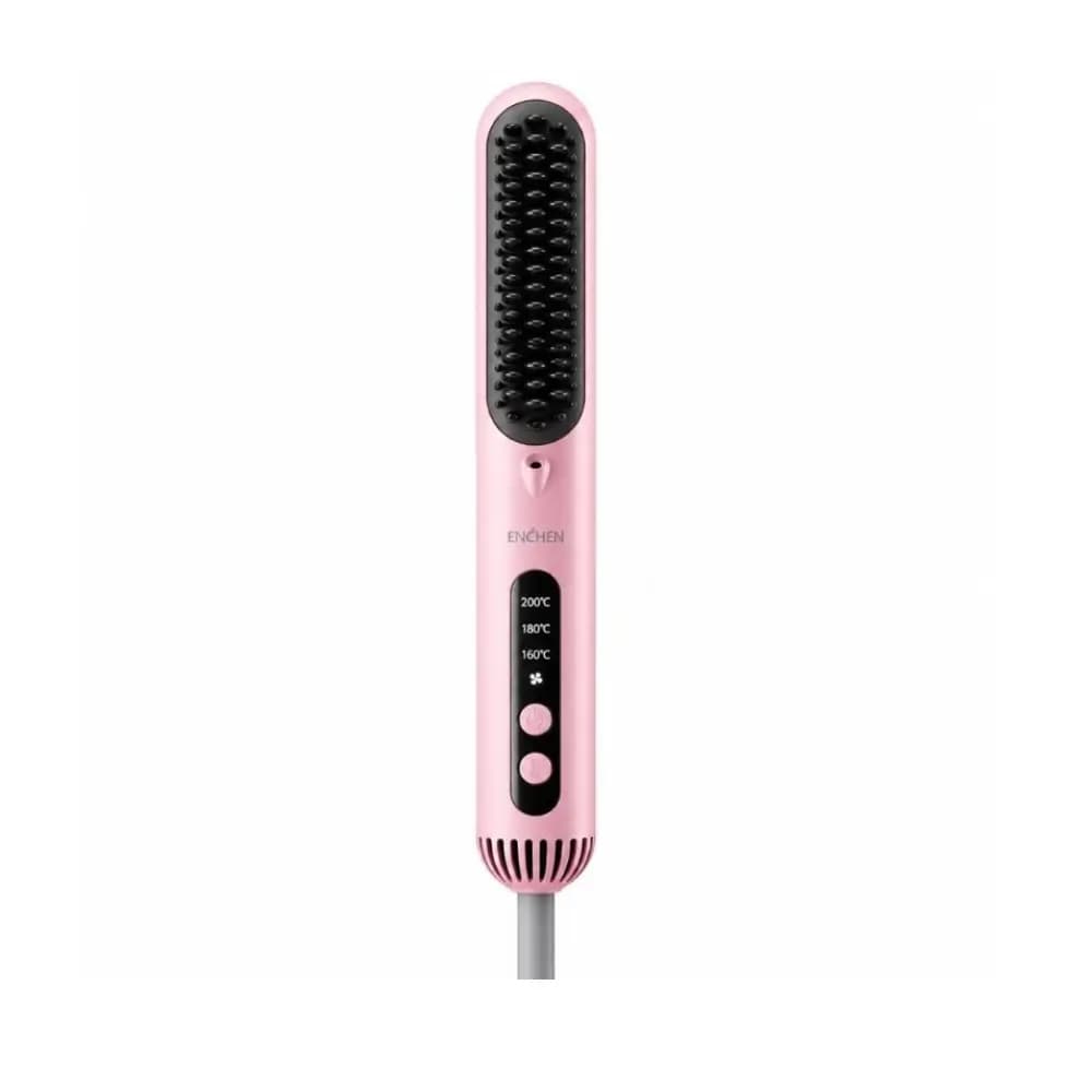ENCHEN H2 2-in-1 hair straightener brush front view