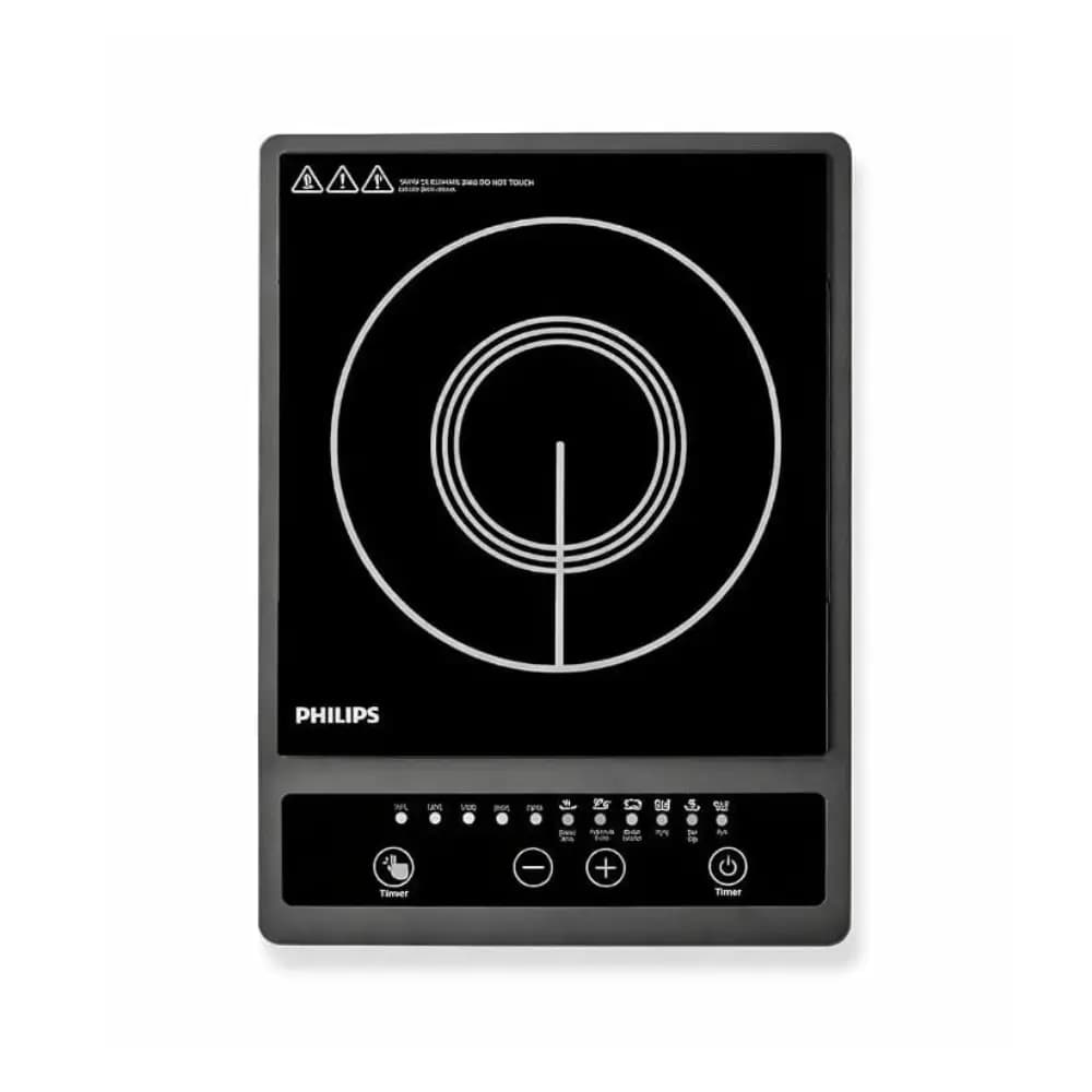 Philips HD4944/00 1500W Induction Cooktop for Fast Cooking Philips HD4944/00 1500W induction cooktop front view