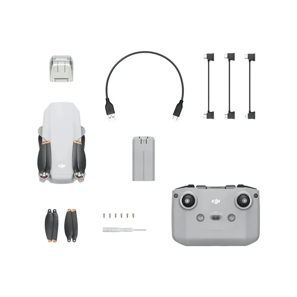 Close-up of DJI Mini 4K 3-axis gimbal camera Close-up of DJI Mini 4K 3-axis gimbal camera