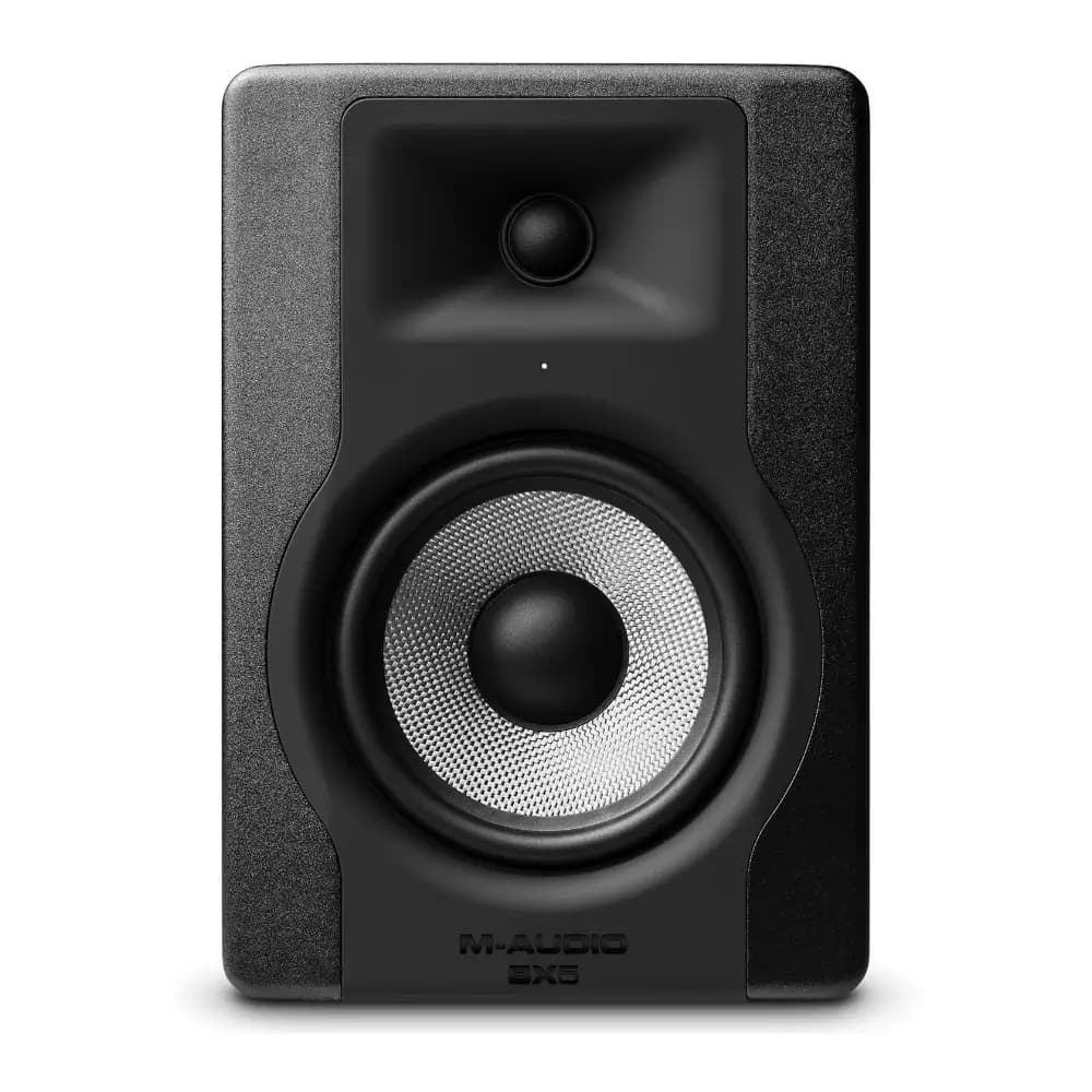 Close-up of M-Audio BX5 D3 Kevlar woofer and tweeter