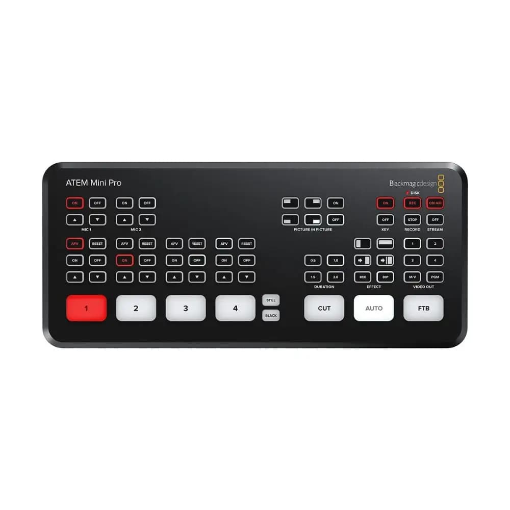 Blackmagic ATEM Mini Pro rear panel connectivity Blackmagic ATEM Mini Pro rear panel connectivity