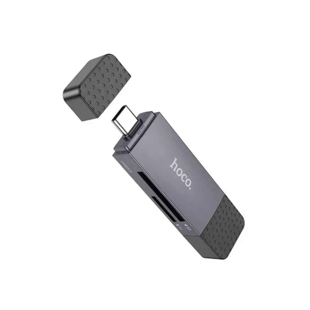 Hoco card reader with SD and TF card slots detail Hoco card reader with SD and TF card slots detail