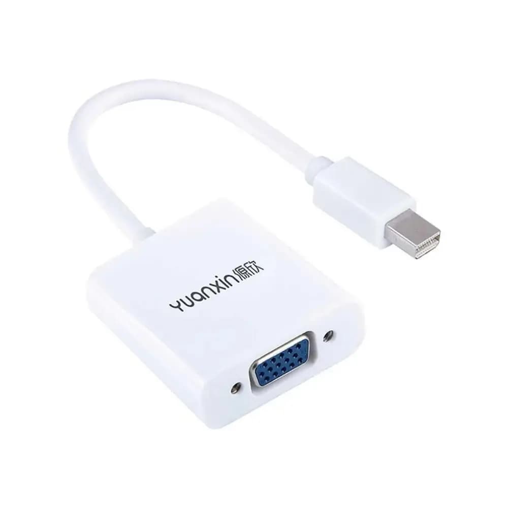 Close-up of Mini DisplayPort male connector on YDP-012 adapter