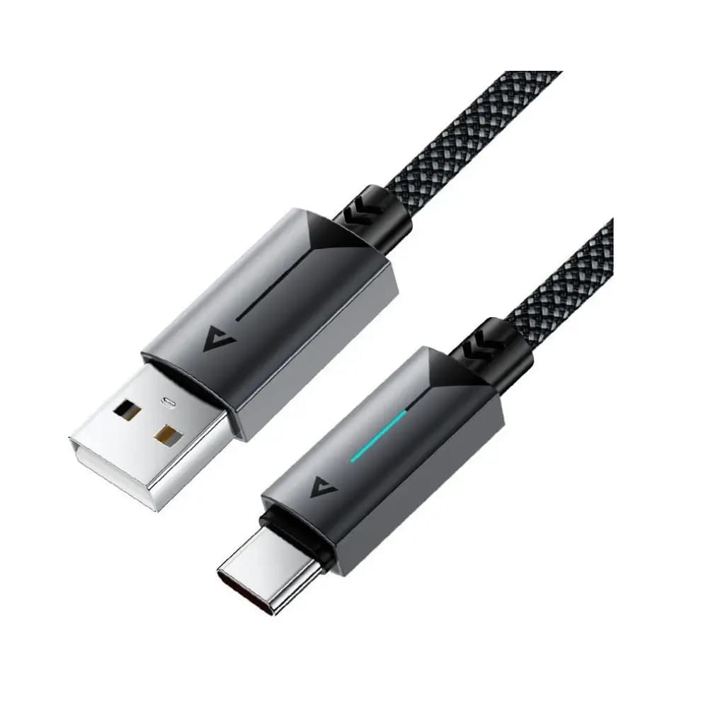 Aluminum alloy connector and nylon braided cable texture detail Aluminum alloy connector and nylon braided cable texture detail