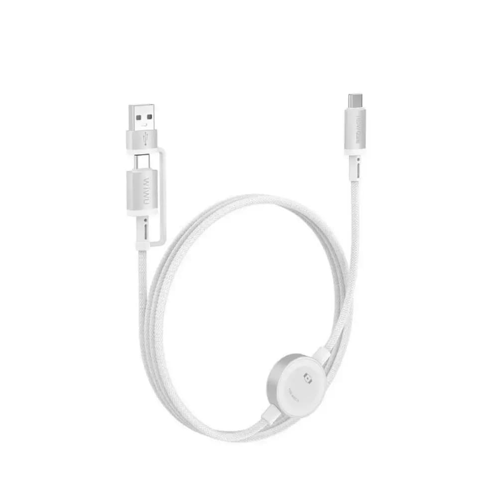 Close-up of USB-C connector on WiWU TitanLink charging cable