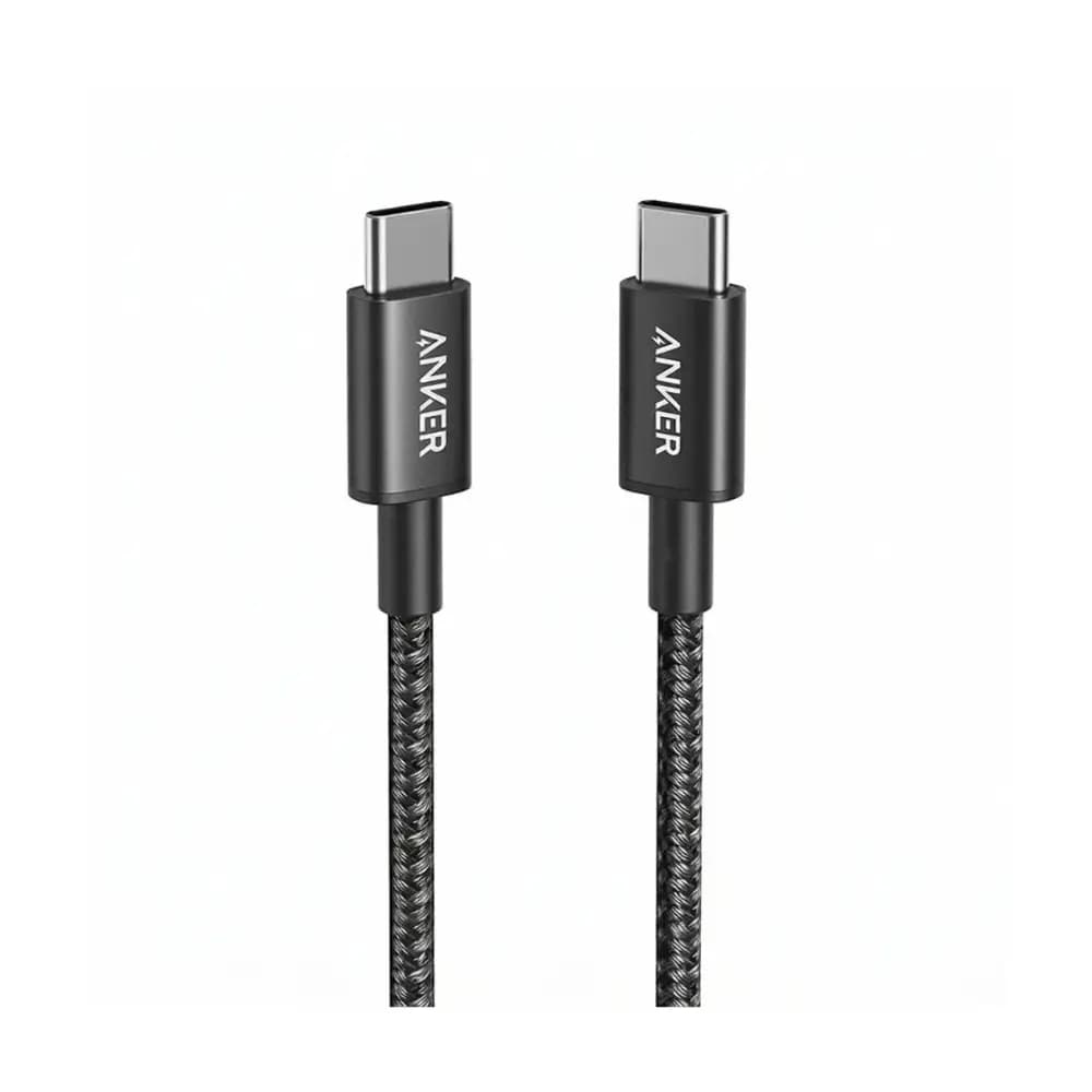 Close-up of Anker cable's reinforced braided nylon exterior